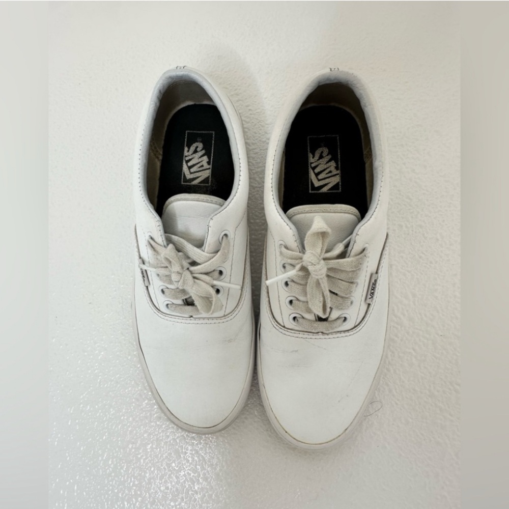Vans Thrash Old Skool Classic White Leather Sneakers Men’s 8.5 / Women’s 10